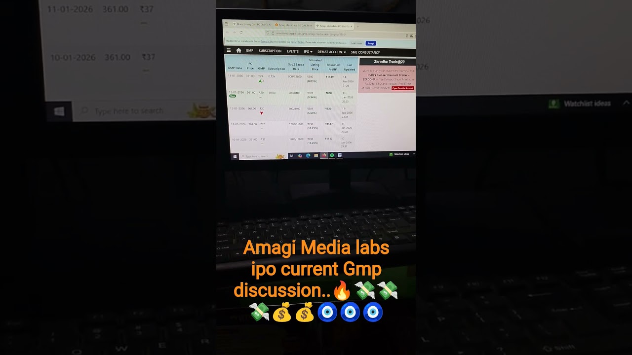 AMAGI Media Labs IPO GMP Today | Grey Market Premium | Listing Gain Expectations 🧿🧿🧿