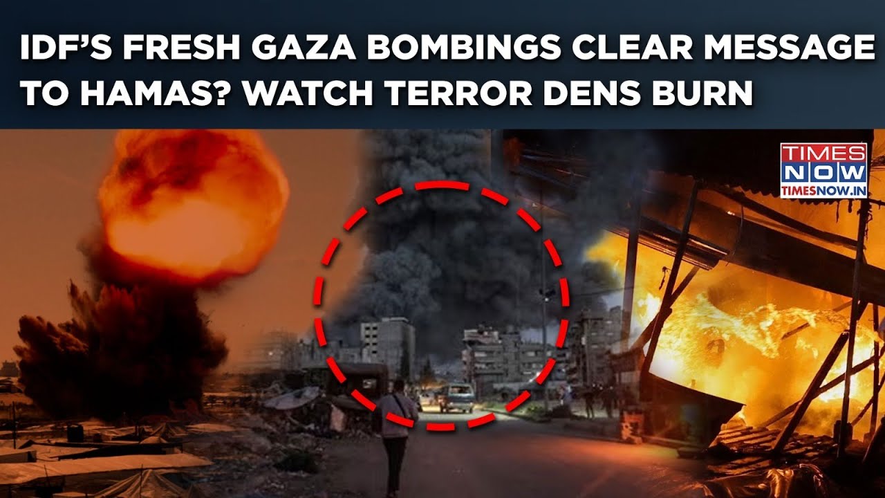 Watch IDF Fresh Gaza Air Raids| Hamas Terror Dens Destroyed As Jabalia, Khan Younis Bombed| 25 Dead?