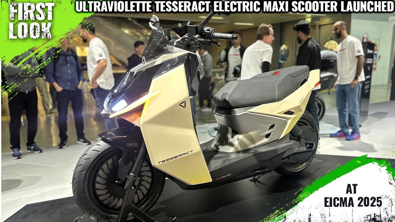 2026 Ultraviolette Tesseract Electric Maxi Scooter Launched At EICMA 2025 -  Full Exterior