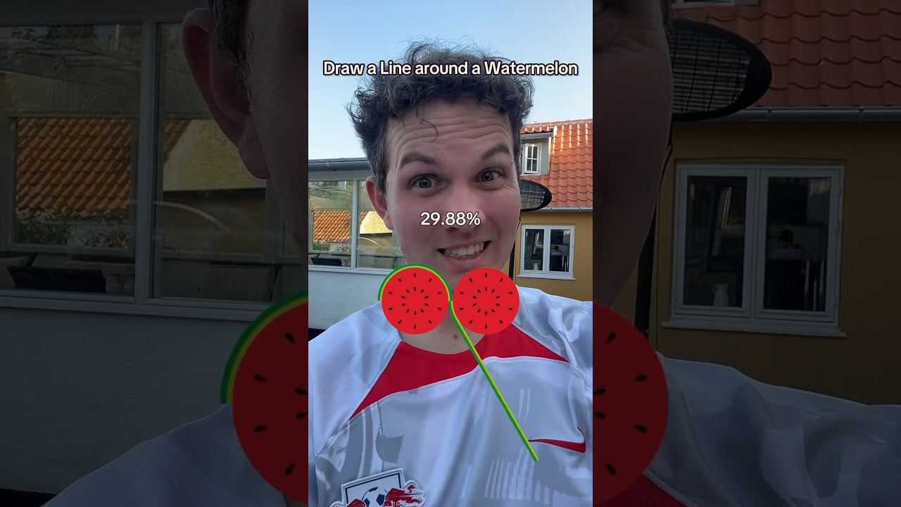 TEGN EN STREG RUNDT OM VANDMELONERNE!😨