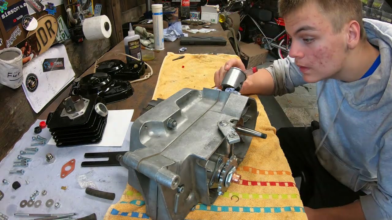 Michi´s erstes Mal || Teil 9 || Kolben & Zylinder || Montage Motor Simson S51