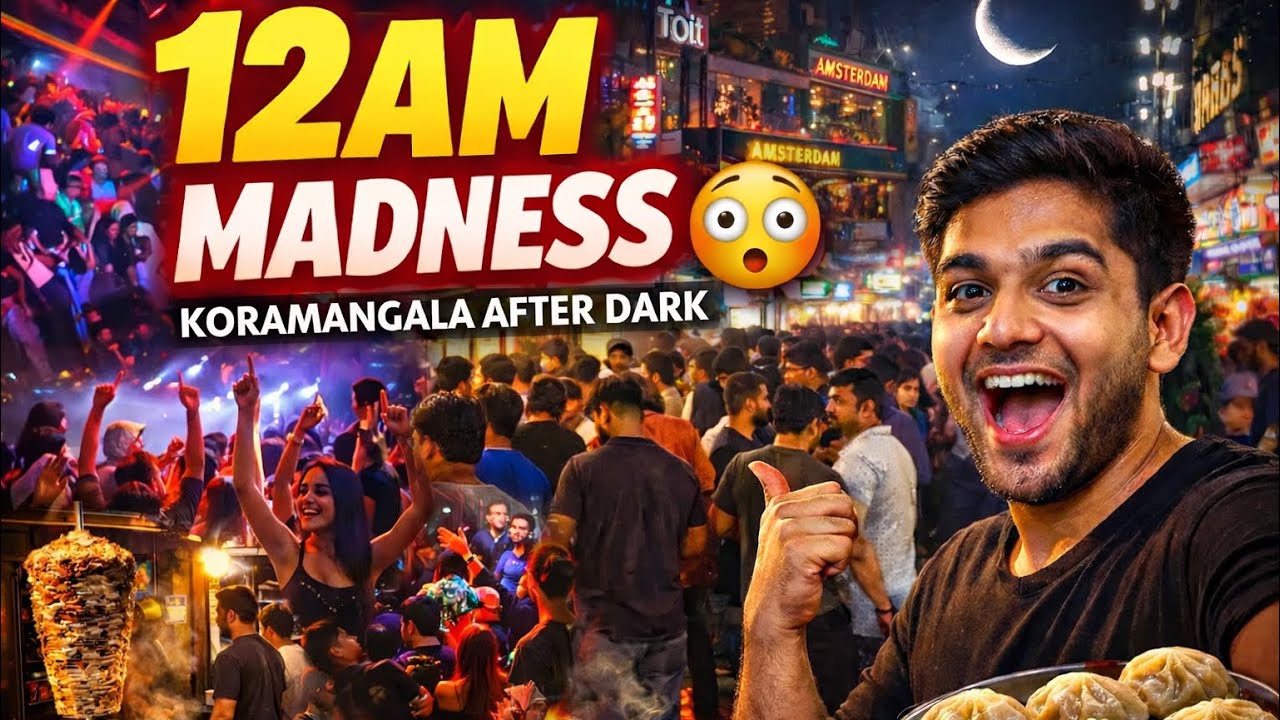 Koramangala Night Life 🌙 CRAZY Street Food Scenes 🔥 #nightlife #bangalore #koramangala #yt #viral 