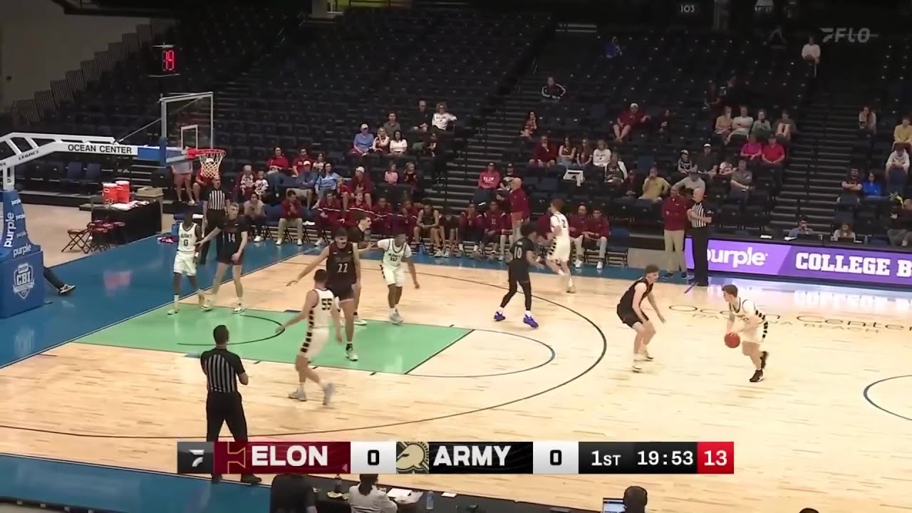 Elon vs Army Men's Basketball | CBI Highlights