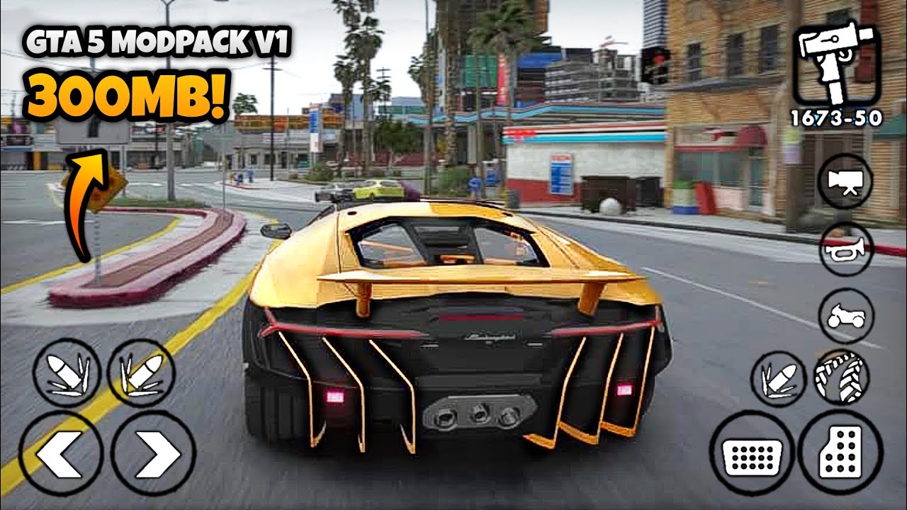 [300MB] GTA 5 Modpack V1 For GTA San Andreas Android | Modding Master