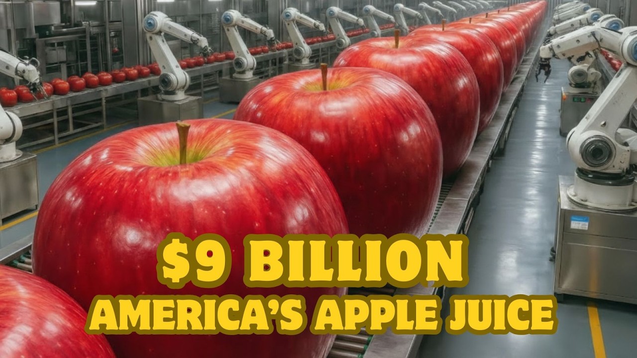 Inside a $9 Billion Apple Juice Factory: How America Makes Juice | From Orchard to U.S. Supermarkets