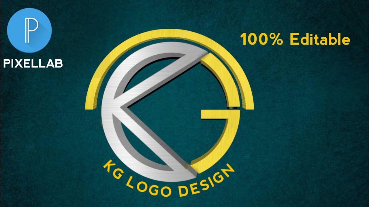 How to make KG professional logo design on android phone | KG logo design pixellab