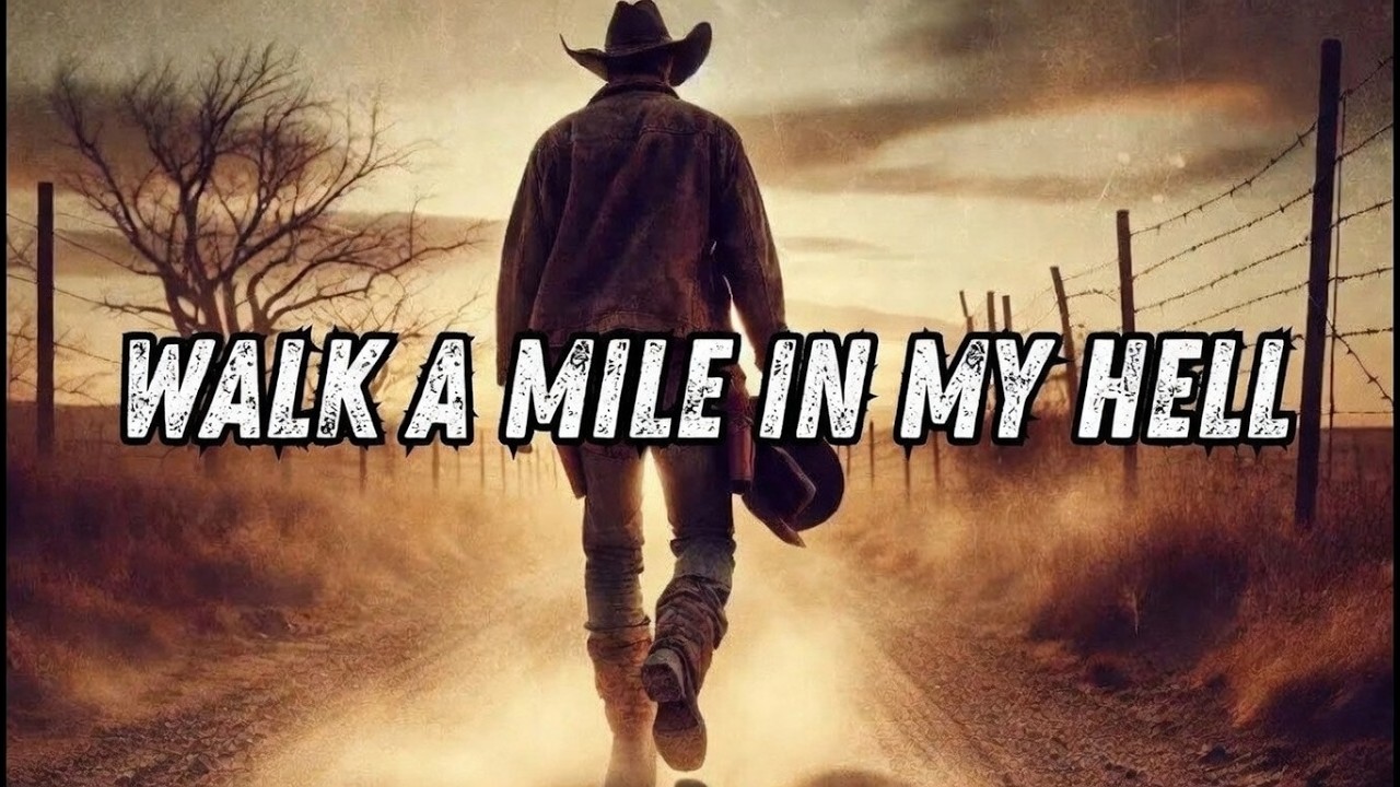 Walk a Mile in My Hell 🔥 Dark Outlaw Country Song |(Lyrical music video)