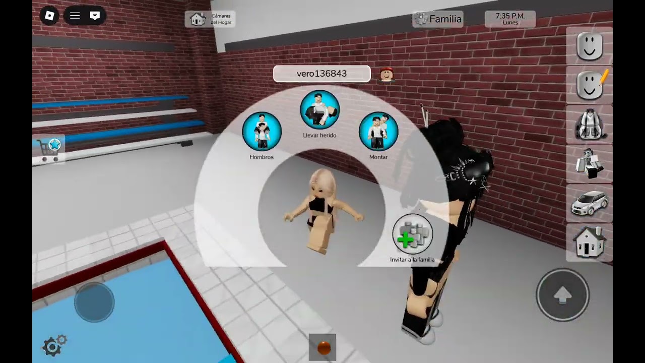 Roblox estuve con mi amiga y mi mama