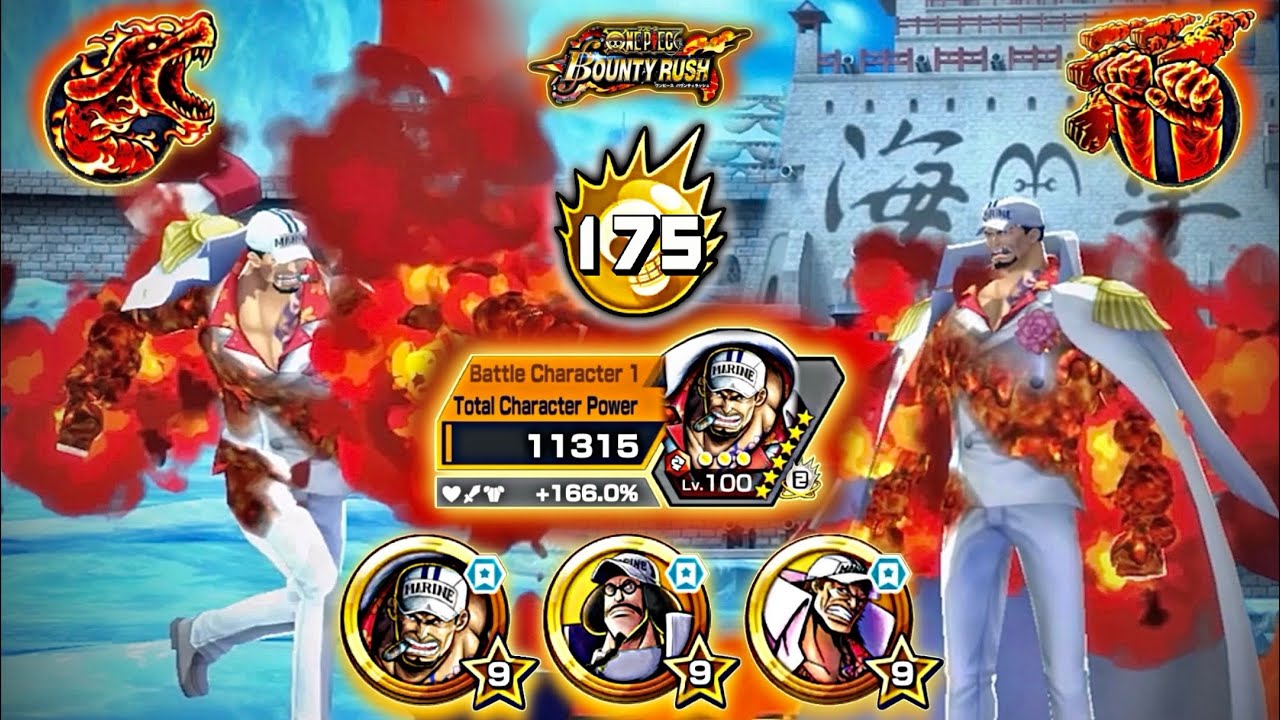 【Best EX of 6th Anniversary?!】Buffed EX Akainu Sakazuki with [Fleet Admiral Trio Medals] Showcase