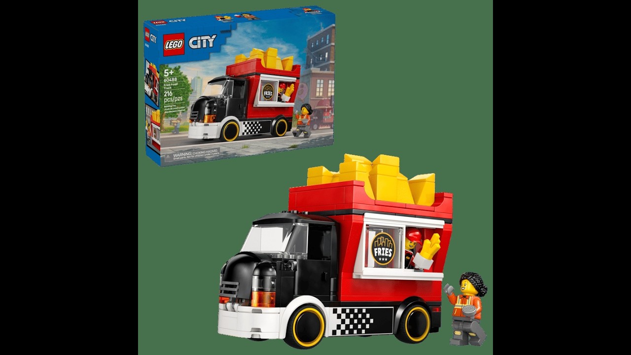 LEGO CITY Fries Food Van 60488 & HunMoc 