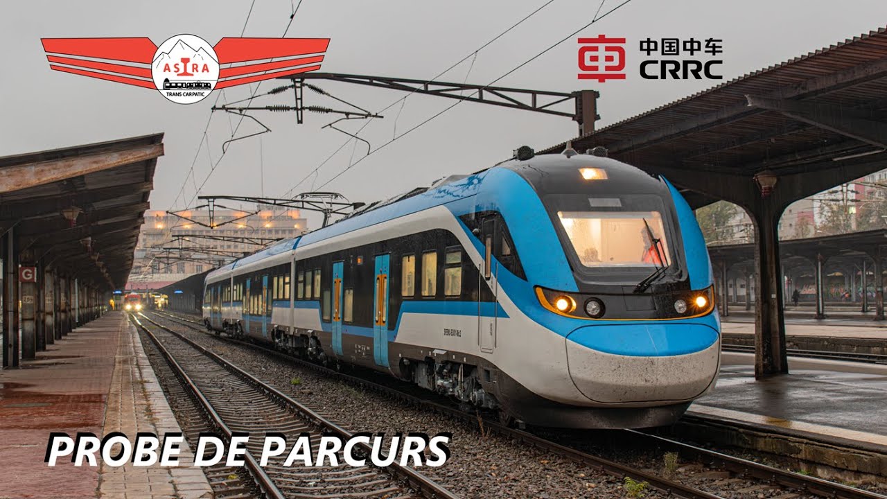 Astra Trans Carpatic - CRRC Sifang SFEMU-EU01 în probe de parcurs
