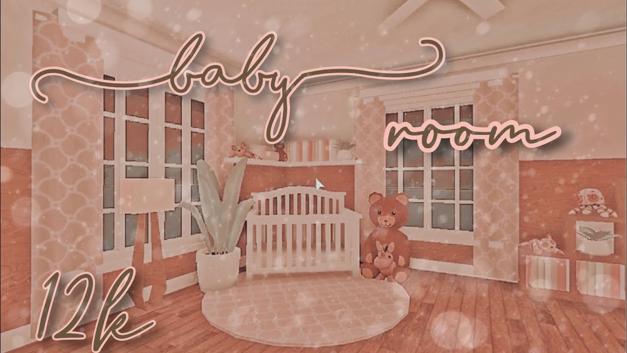 aesthetic baby’s room speedbuild | welcome to bloxburg