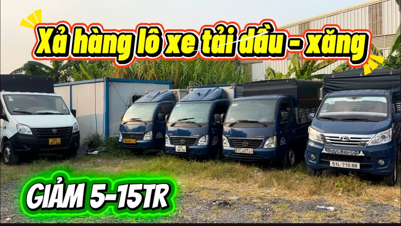 Xả hàng lô xe tải dầu - xăng chạy hàng Tết 2026. Giảm từ 5-15tr. Lh: 0909.176.781 ( em Kiên )