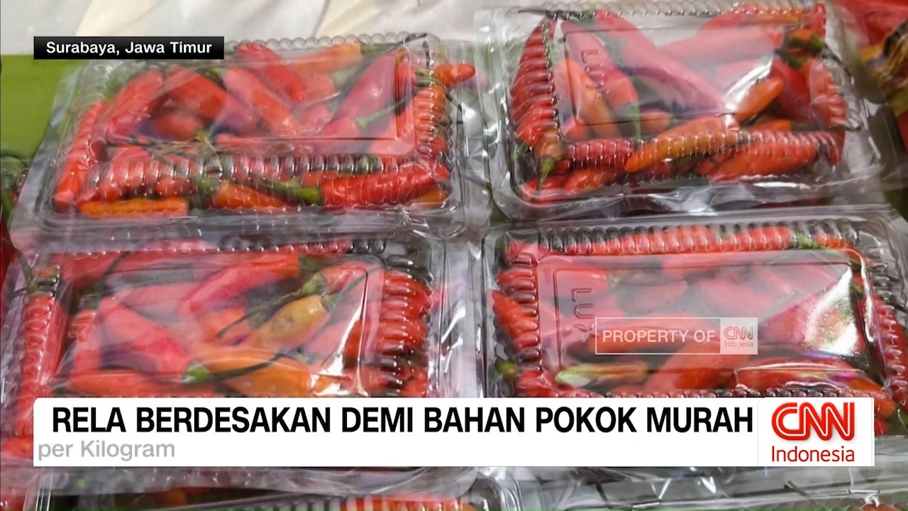 Rela Berdesakan Demi Bahan Pokok Murah hingga Harga Daging Rp160 Ribu per Kg