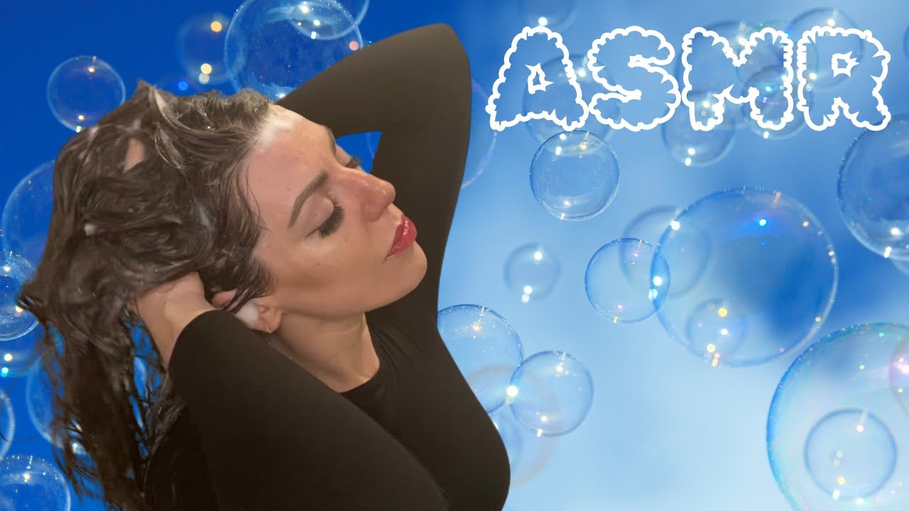 scalp massage and frothy hair wash | ASMR sleep + relaxation | no talking