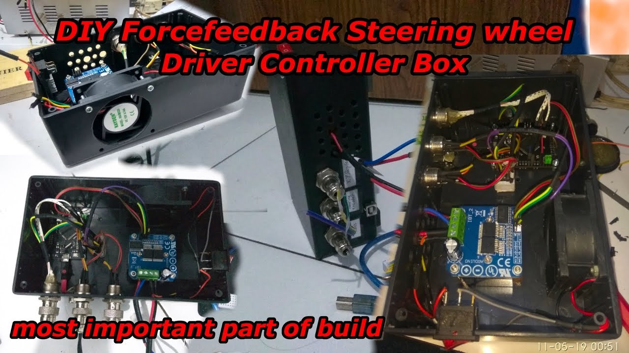 Driver Controller Box , MMOS2014 based DIY Force feedback Steering wheel