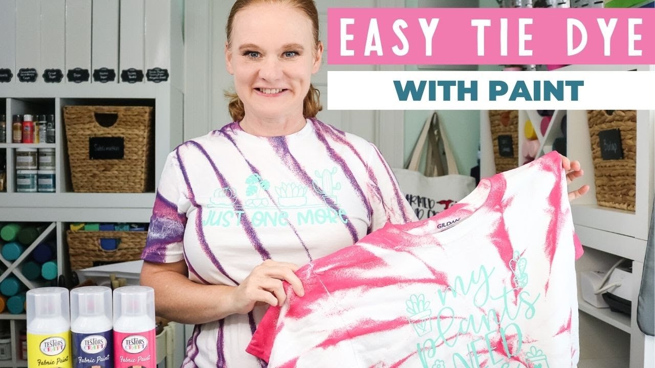 Easy Tie Dye with Fabric Spray Paint from Testors