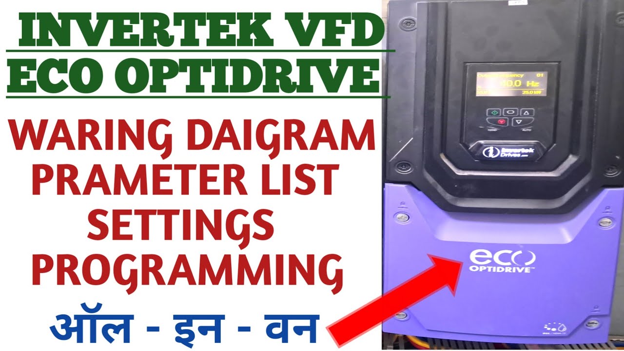 Secrets to Programming Invertek VFD Eco Optidrive in Hindi!