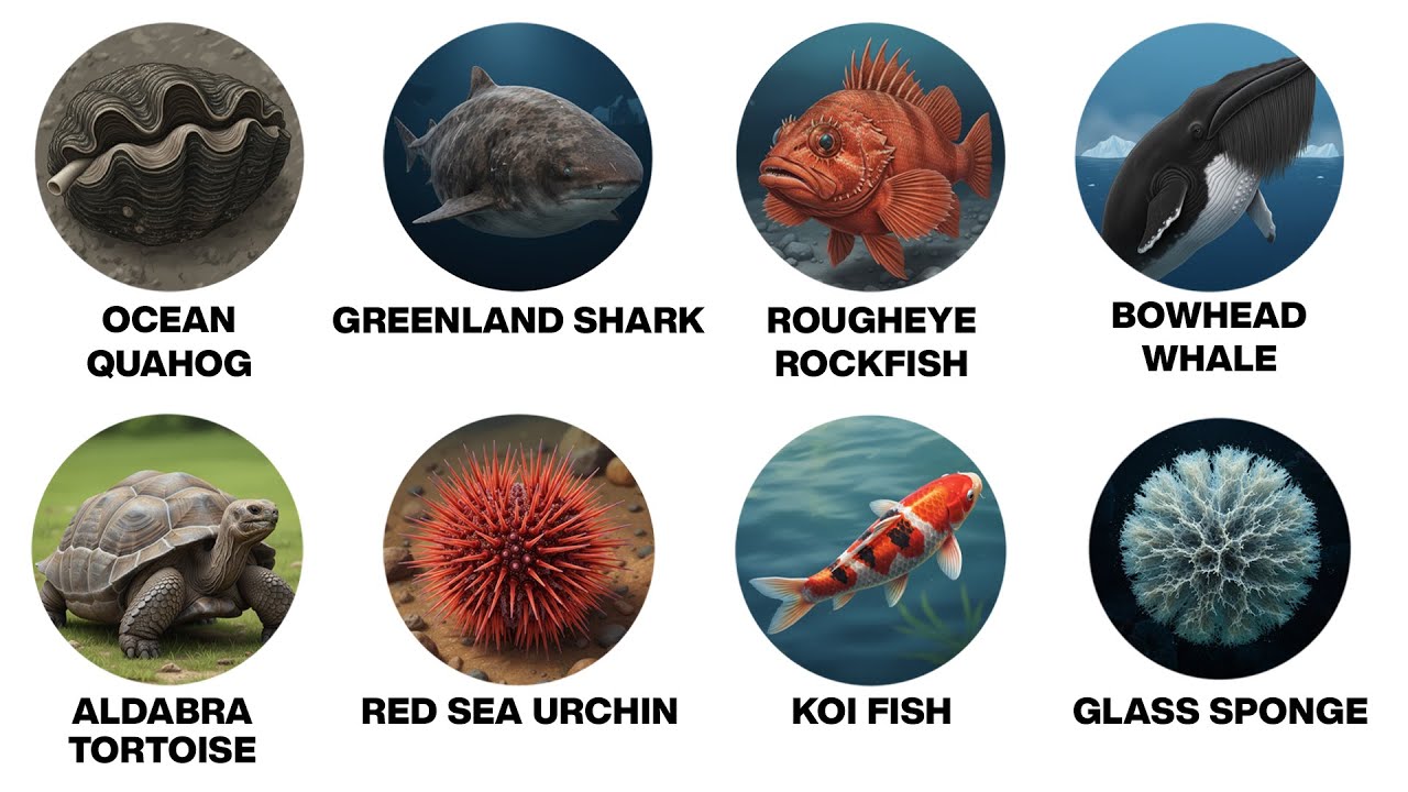 Every Animal That Can Live for Hundreds of Years Explained in 12 Minutes