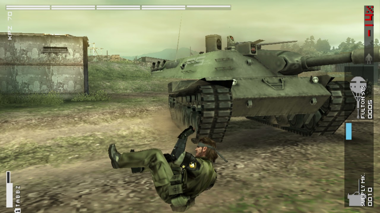 Metal Gear Solid Peace Walker Other Ops KPz 70 Battle 4K60Fps