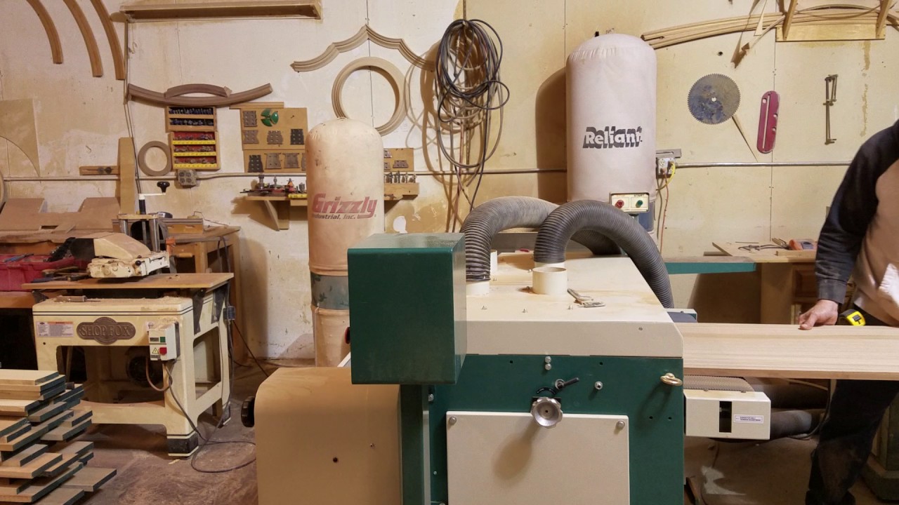 Trying my new grizzly drum sander