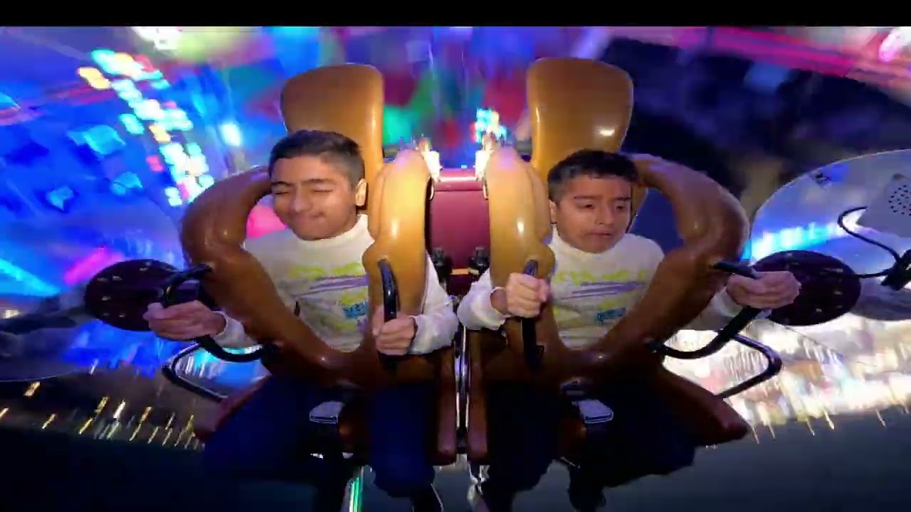 Raahim and Arham at Sling Shot Funny 😀😀😀😀