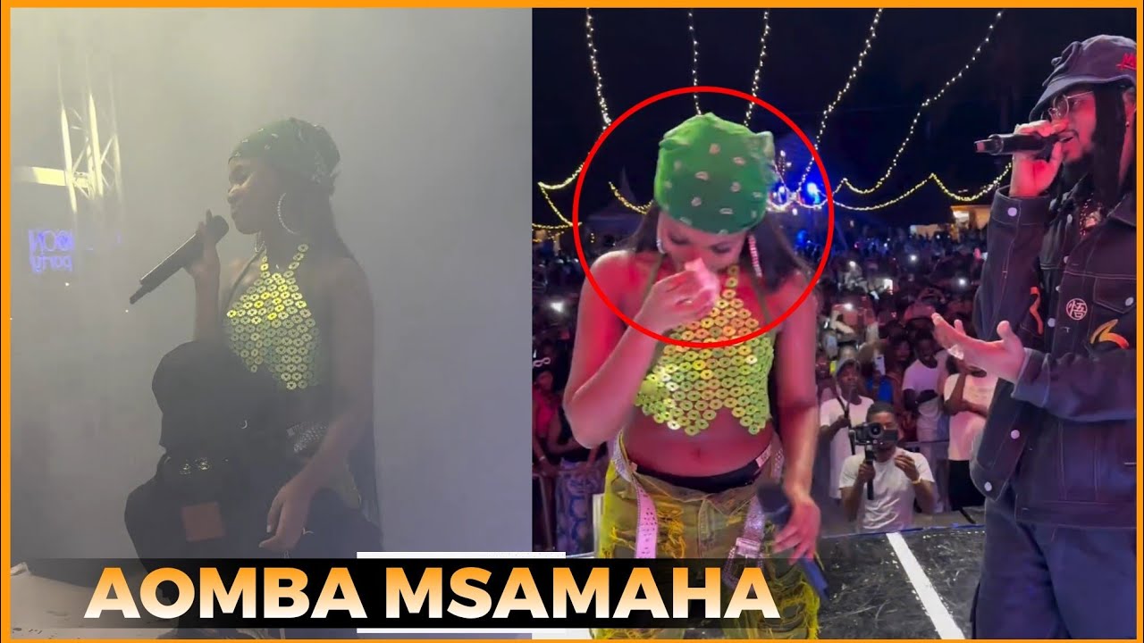 VIDEO:ZUCHU amwaga machozi baada ya DIAMOND kumuibukia stejini kuomba msamaha warudiane,mashabiki...