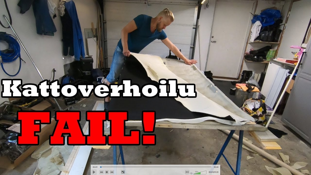 Kompastelua kattoverhoilun parissa - Golf mk3 VR6 Ep 20