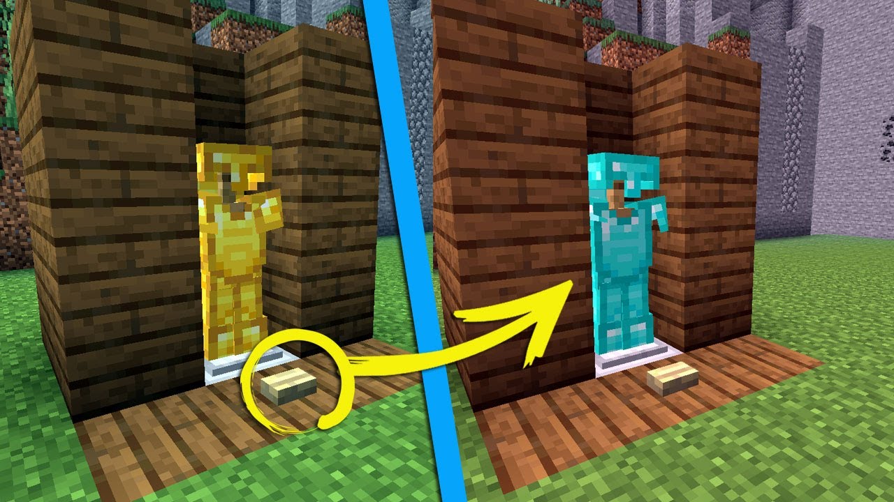 Dispositivo de Troca de armadura - Minecraft Redstone tutorial
