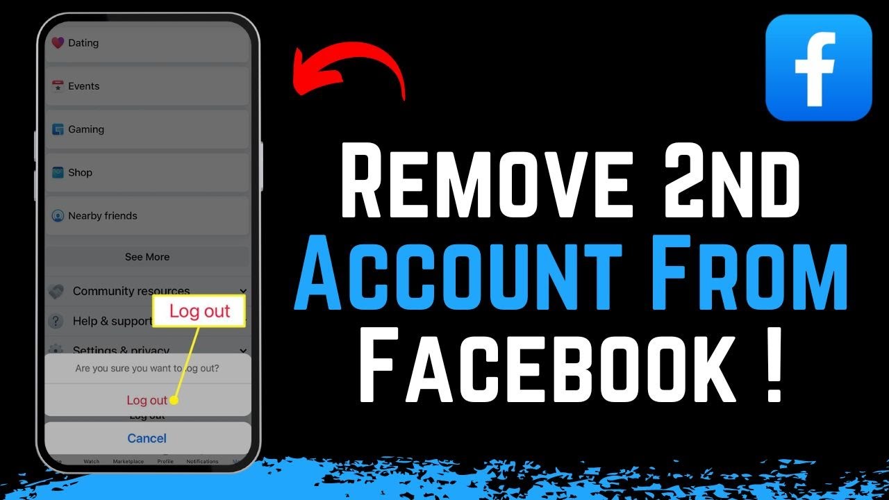 How to Remove 2nd Account on Facebook !