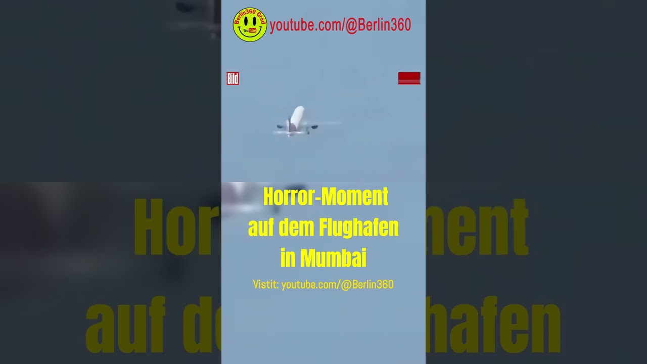 #Horror-#Moment #Rollfeld #Flughafen #Mumbai #International #Airport #ground #traffic #takeoff