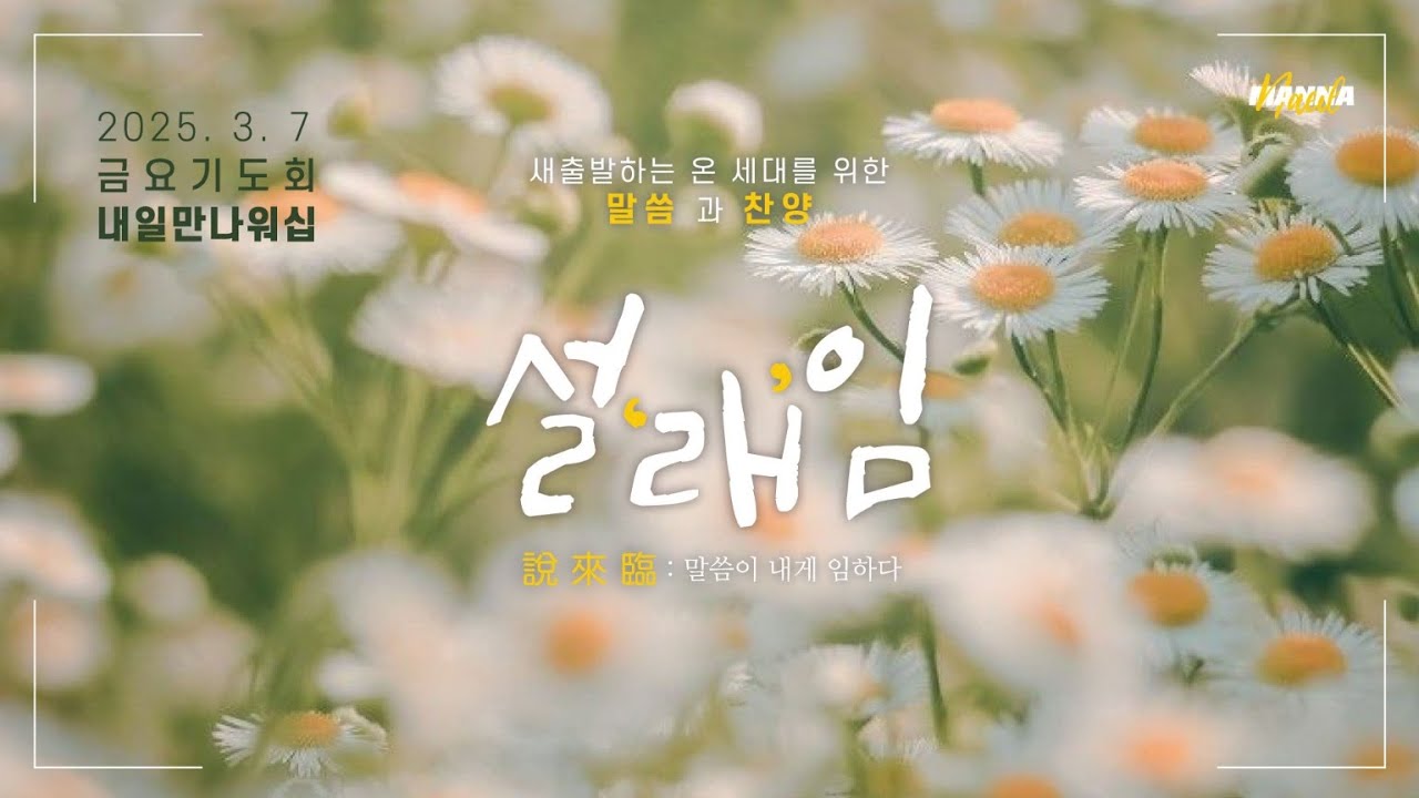 내일교회 2025-03-07 금요기도회(내일만나 찬양집회) 실시간 스트리밍