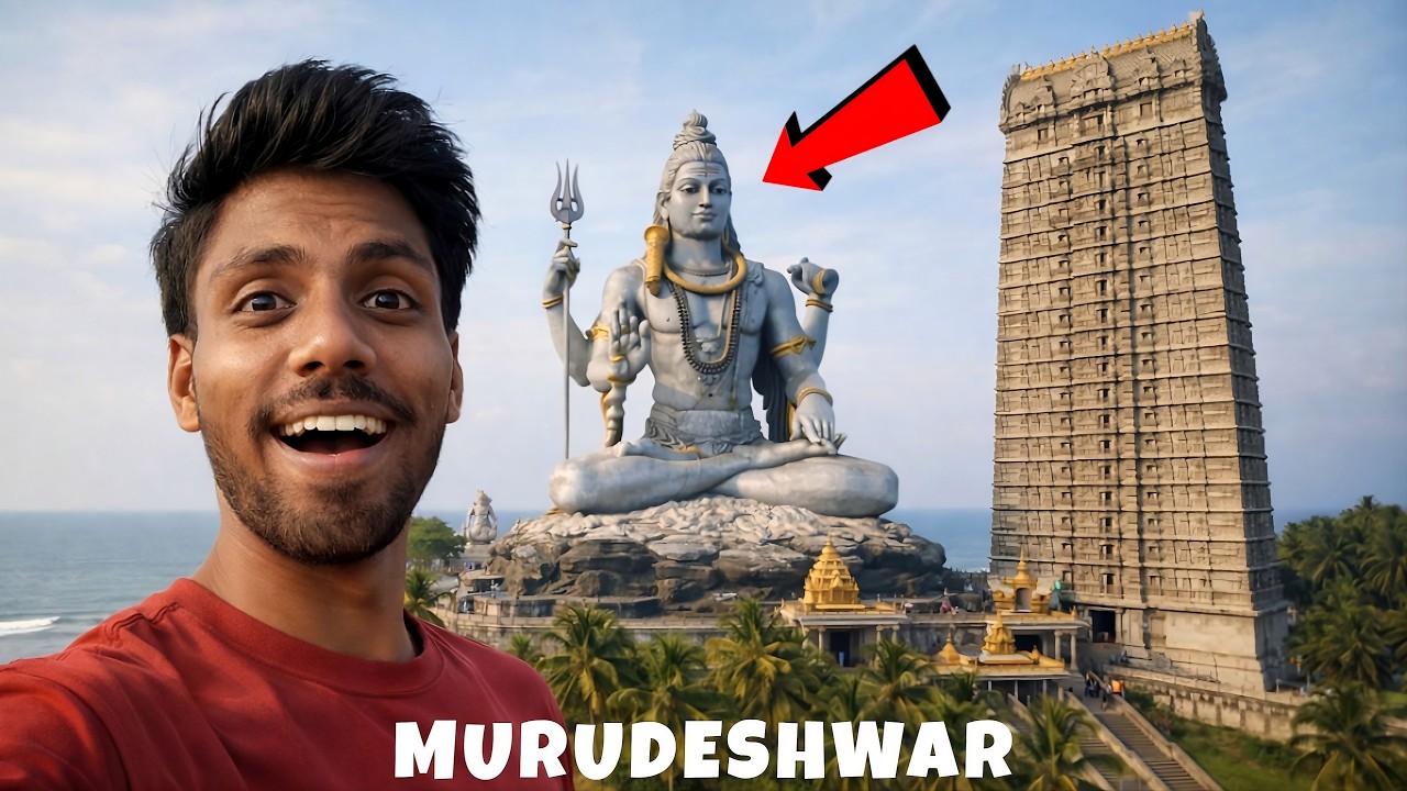 World’s Second Tallest Shiva Statue & 20 Floor Gopuram - Murudeshwar | Murudeshwar Temple Vlog