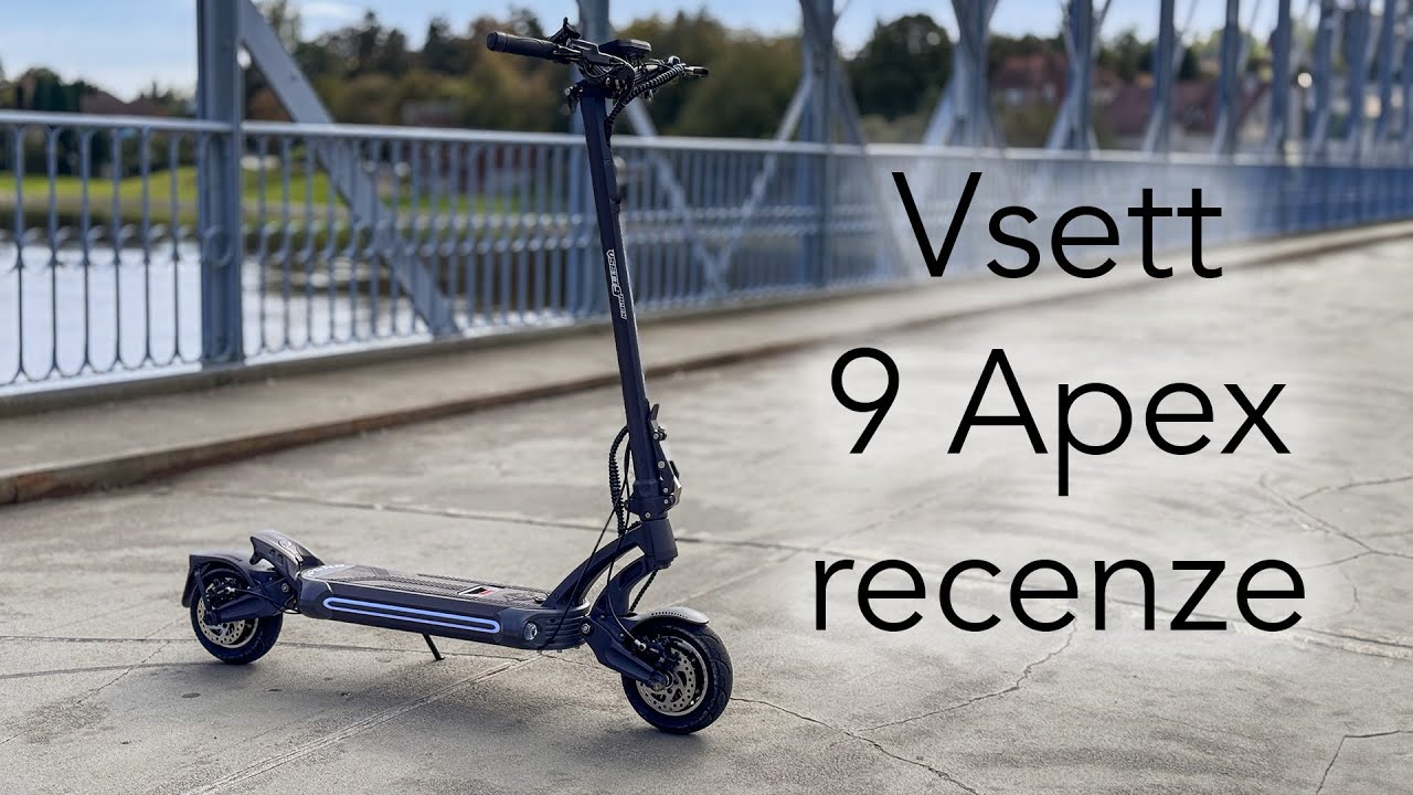 Vsett 9 Apex - král komfortu se slušným výkonem 💪. Recenze 🛴
