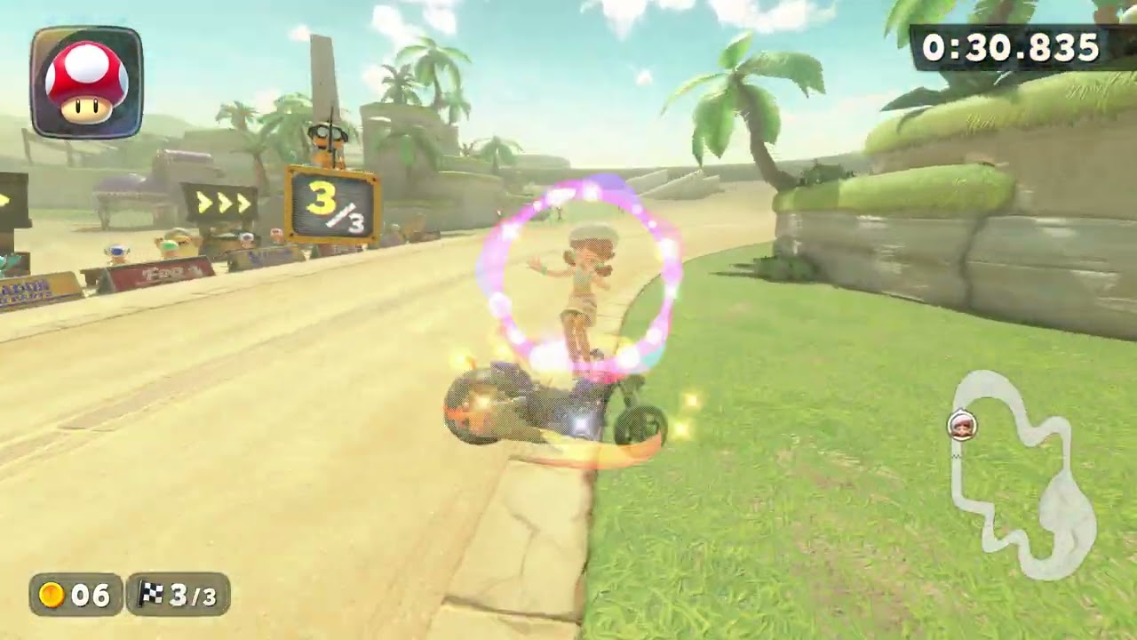 Desert Hills - 1:32.326 - Logan 🇺🇸 (Mario Kart World world record)