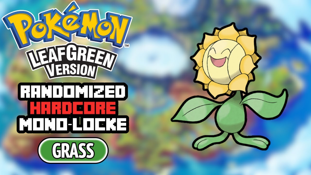 Pokemon LeafGreen Randomised Hardcore Nuzlocke - GRASS Only (NO Items, NO Overleveling)