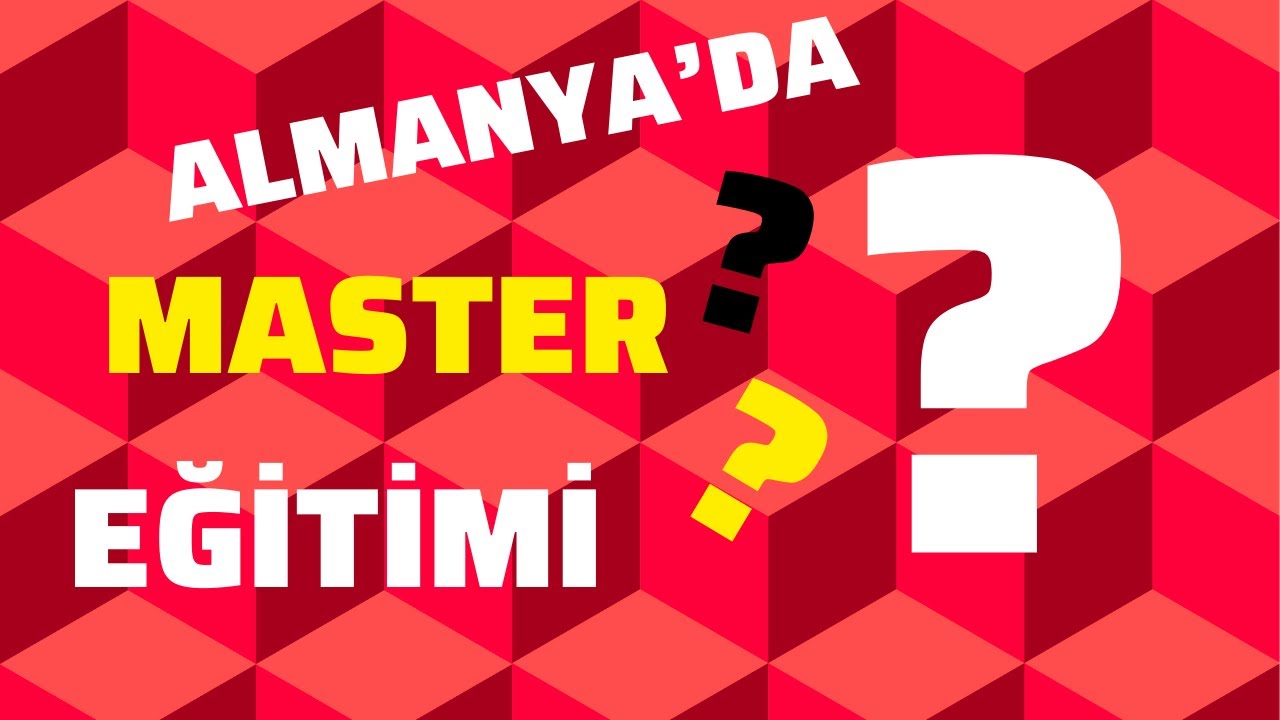Almanya'da Master eğitimi