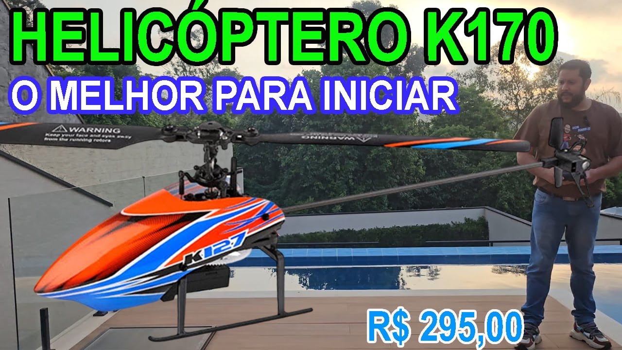 Helicóptero rc K127 Helicóptero de controle remoto para iniciantes melhor Helicóptero para começar
