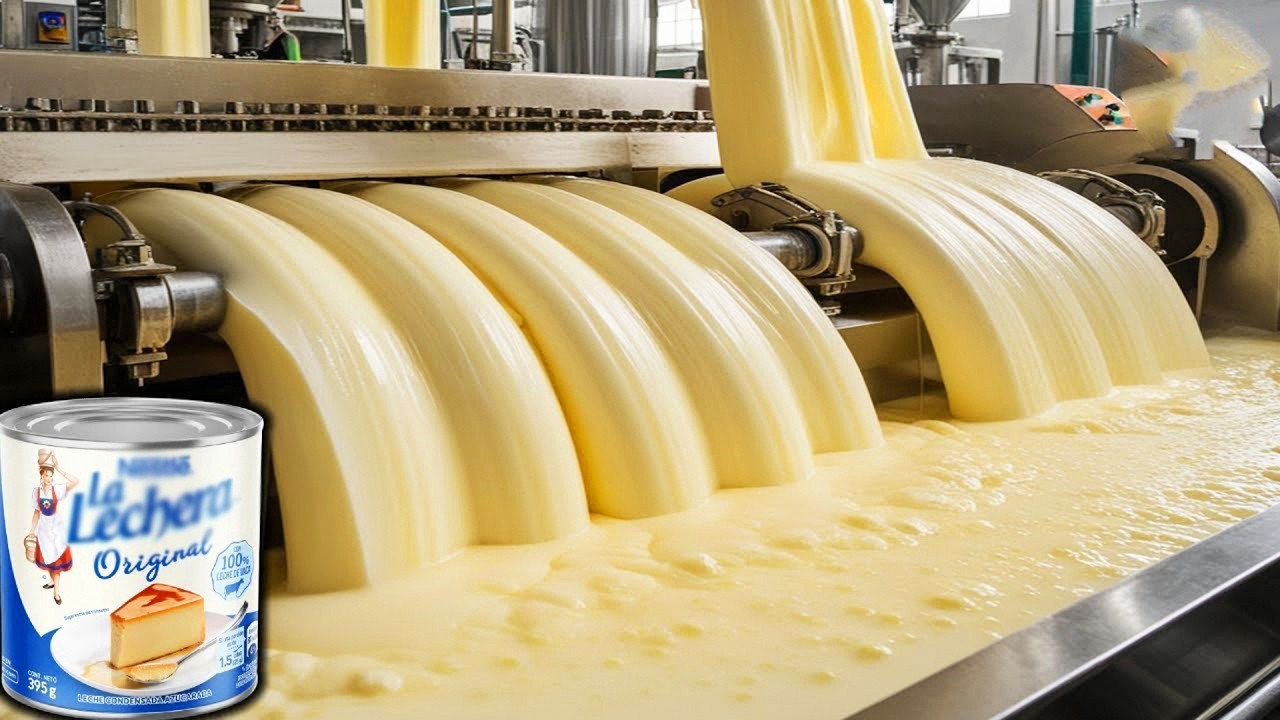 لن تصدق كيف يُصنع الحليب المكثف داخل أضخم مصانع الأغذية الحديثة