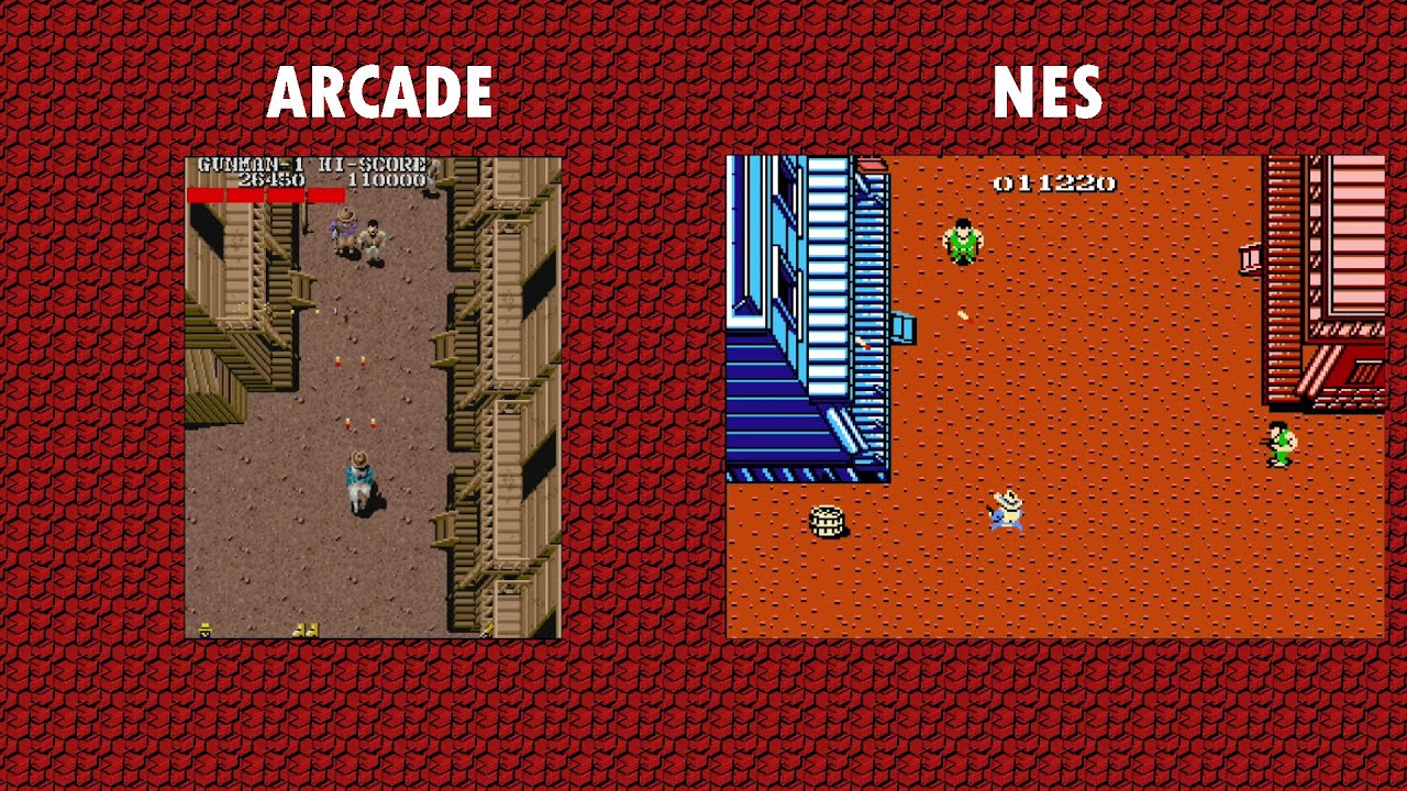 Arcade Vs NES - Gun.Smoke