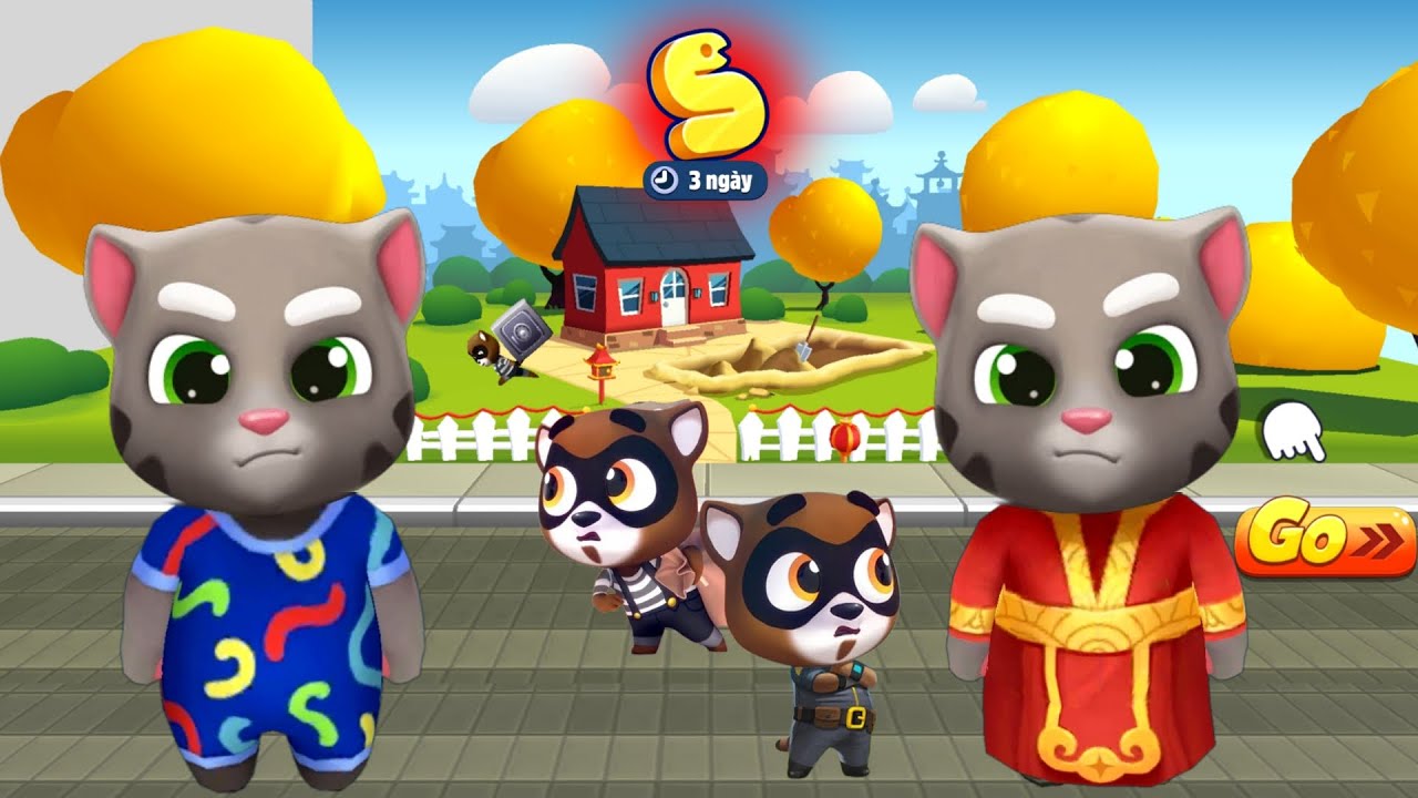 Talking Tom Gold Run Full Screen - New Update Lunar New Year 2025 In China - Android