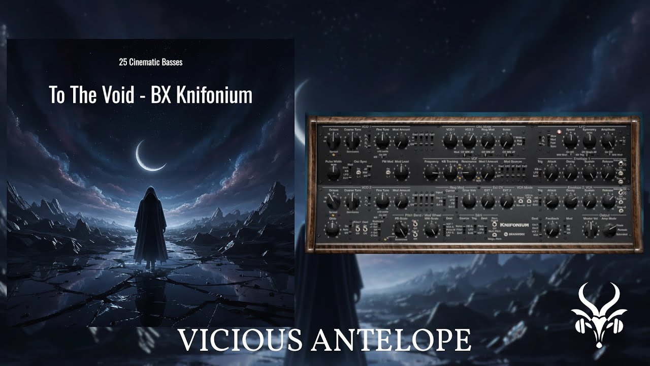 Plugin Alliance Knifonium Presets | To The Void by Vicious Antelope | Cinematic & Techno Bass