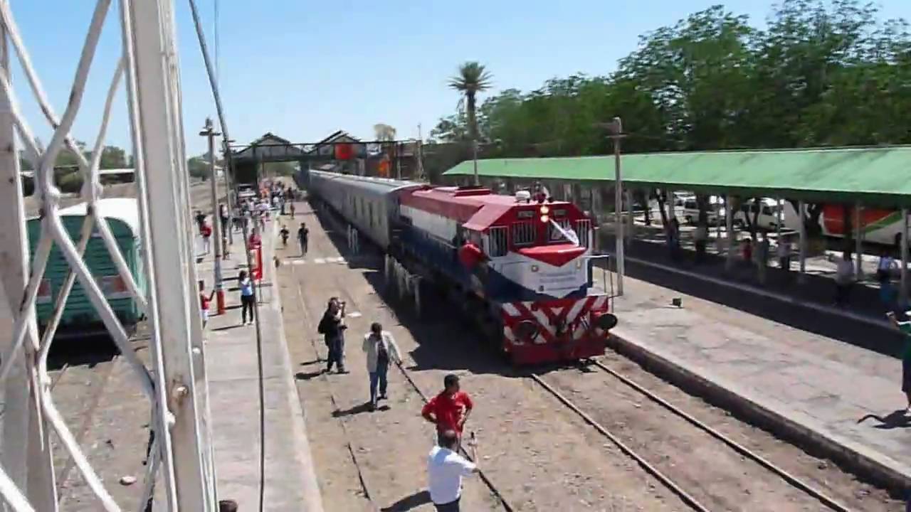 Tren por la Paz arribo a Estación Mendoza Pasajeros