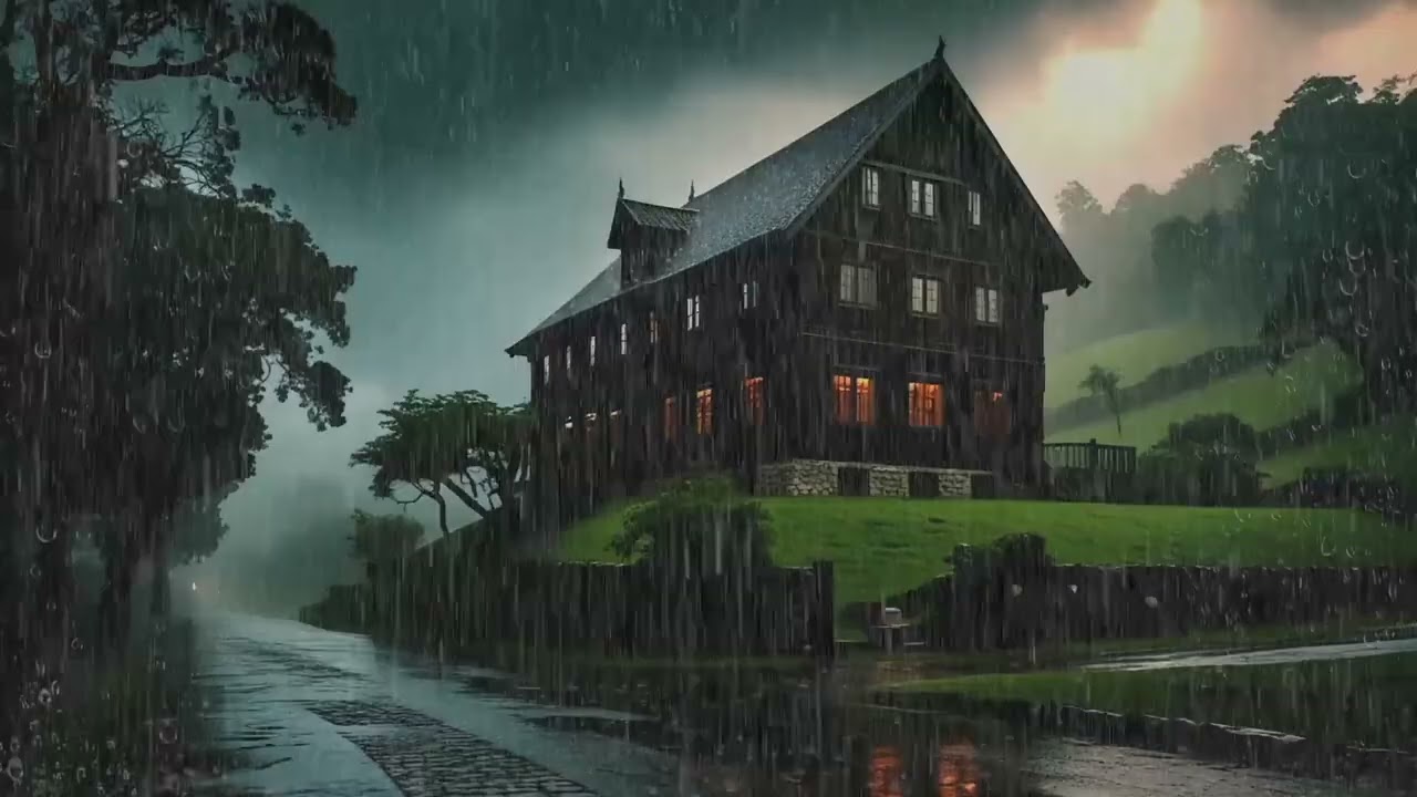 Rain Sounds for Sleep | Calm Urban Night Ambience