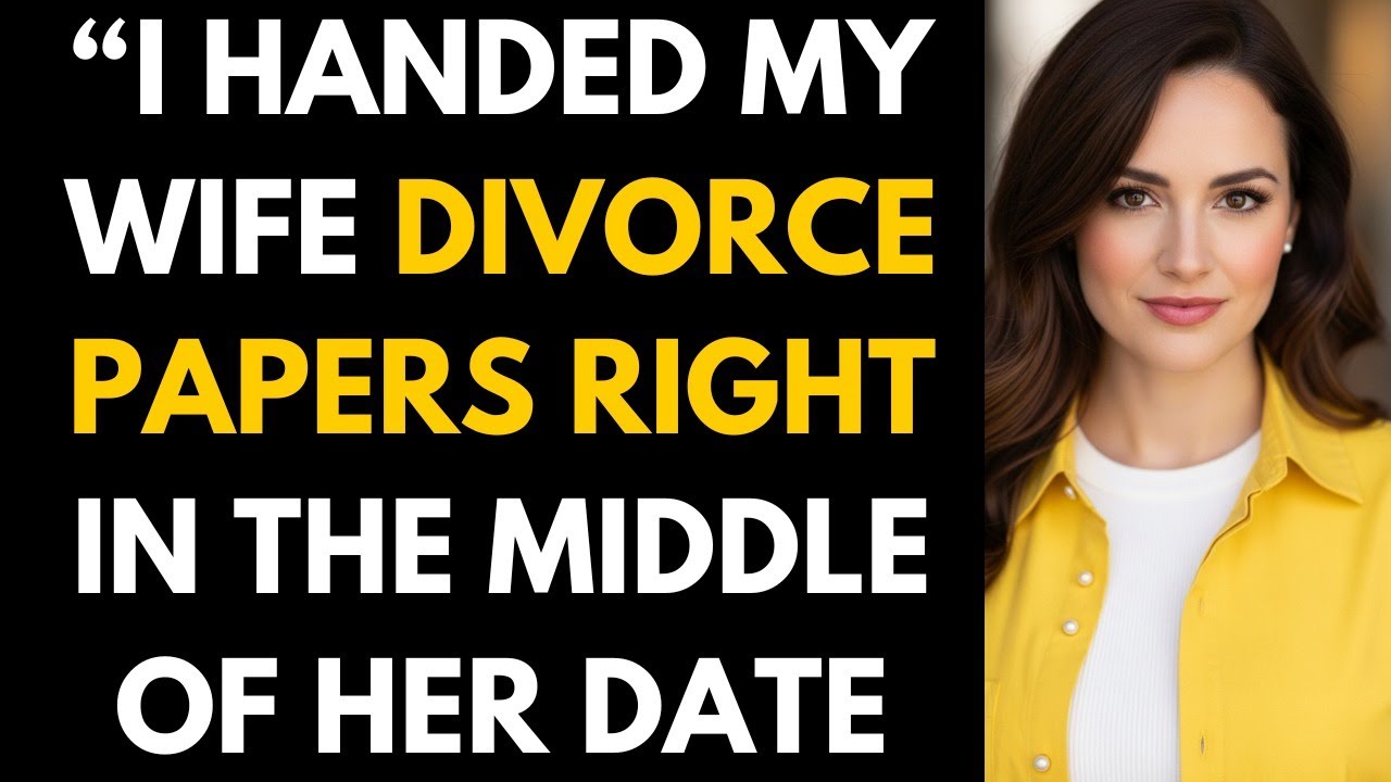 &ldquo;I Handed My Wife Divorce Papers&hellip; Right In The Middle Of Her Date #betrayal 