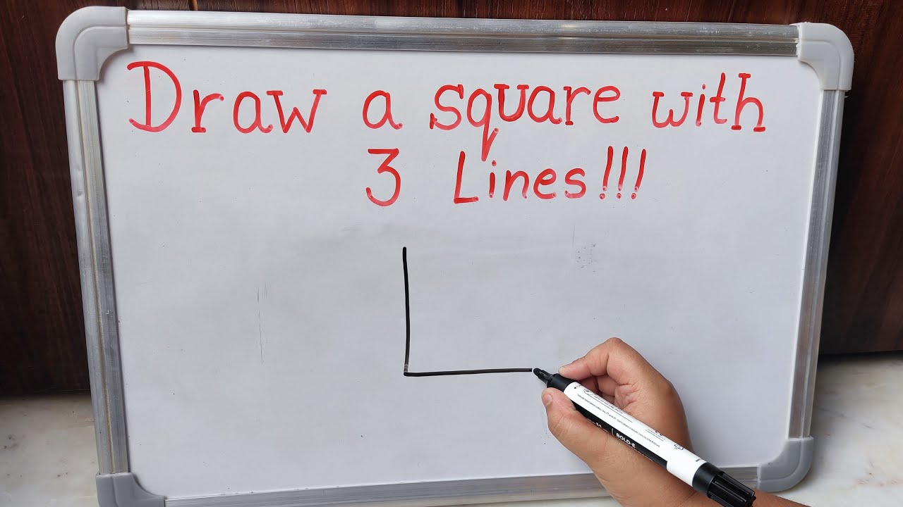 Draw a Square with Just 3 Lines – Puzzle That’s Breaking the Internet!