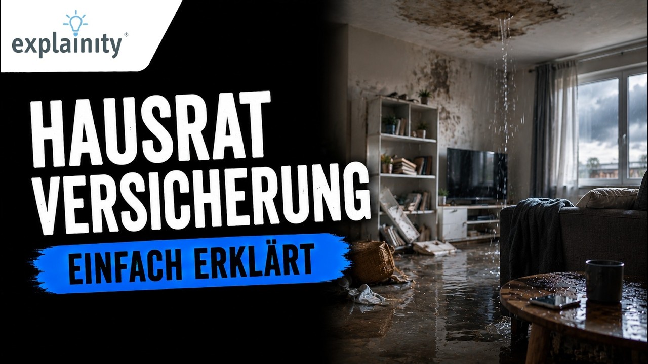 Die Hausratversicherung einfach erkl&auml;rt (explainity&reg; Erkl&auml;rvideo)