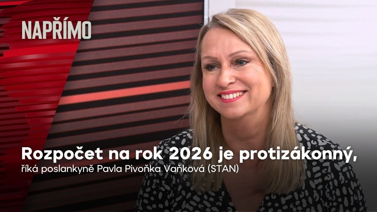 Vaňková: Rozpočet je protizákonný, vysoký deficit zaplatíme všichni | Napřímo