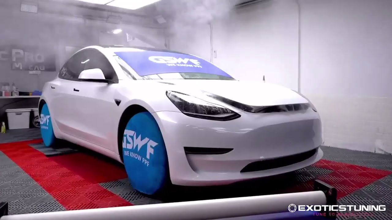 This Tesla Received A Full GSWF Satin PPF Installation From Exoticstuning.