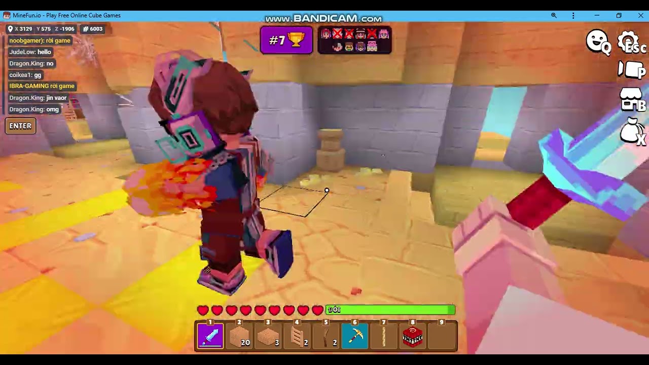 Minefun.io gặp idol :)